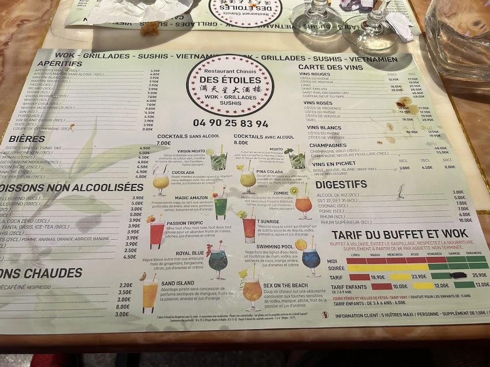 Restaurant des Etoiles - Menu Image 3